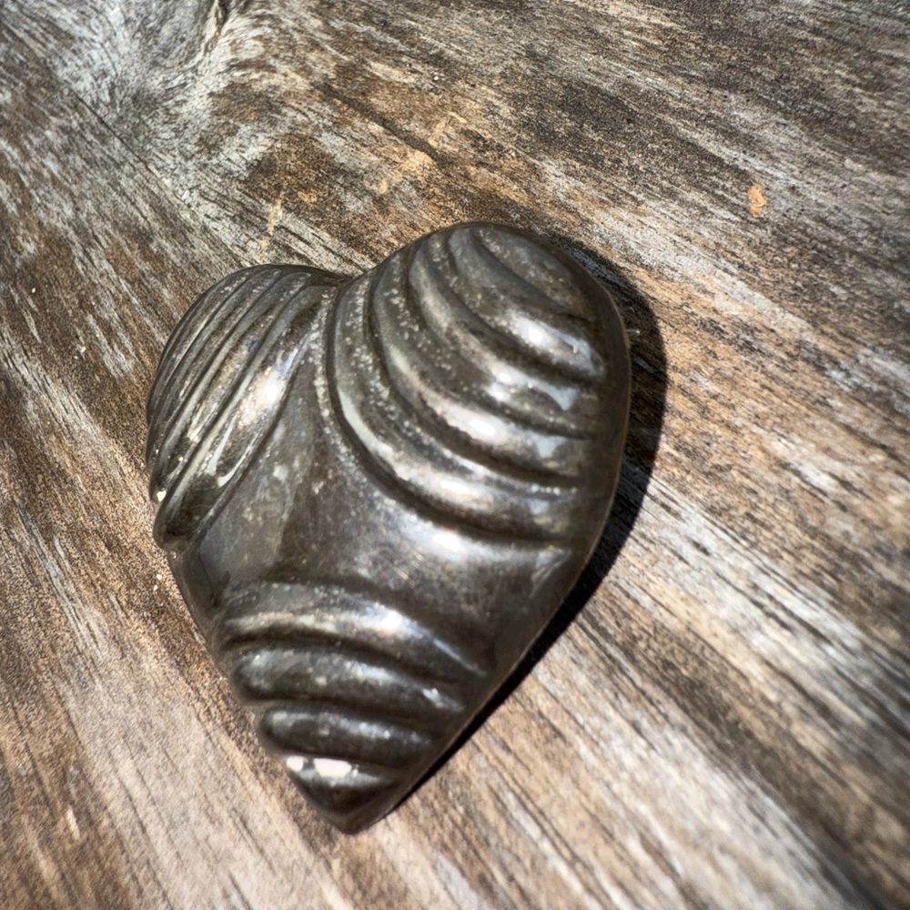 Vtg Mexico 925 Sterling Silver Puffy Heart Love Pendant Brooch - Picture 3 of 7